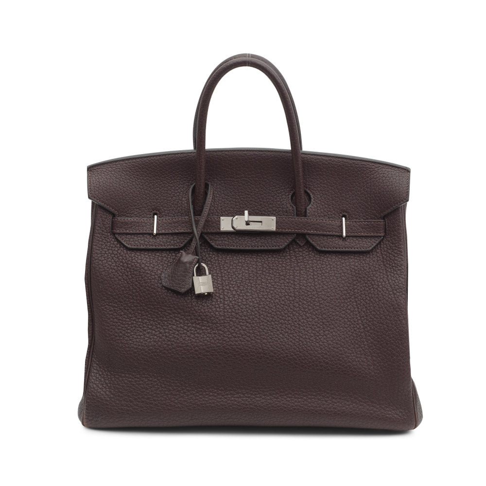 Hermès: a Havane Fjord Leather HAC Birkin 36