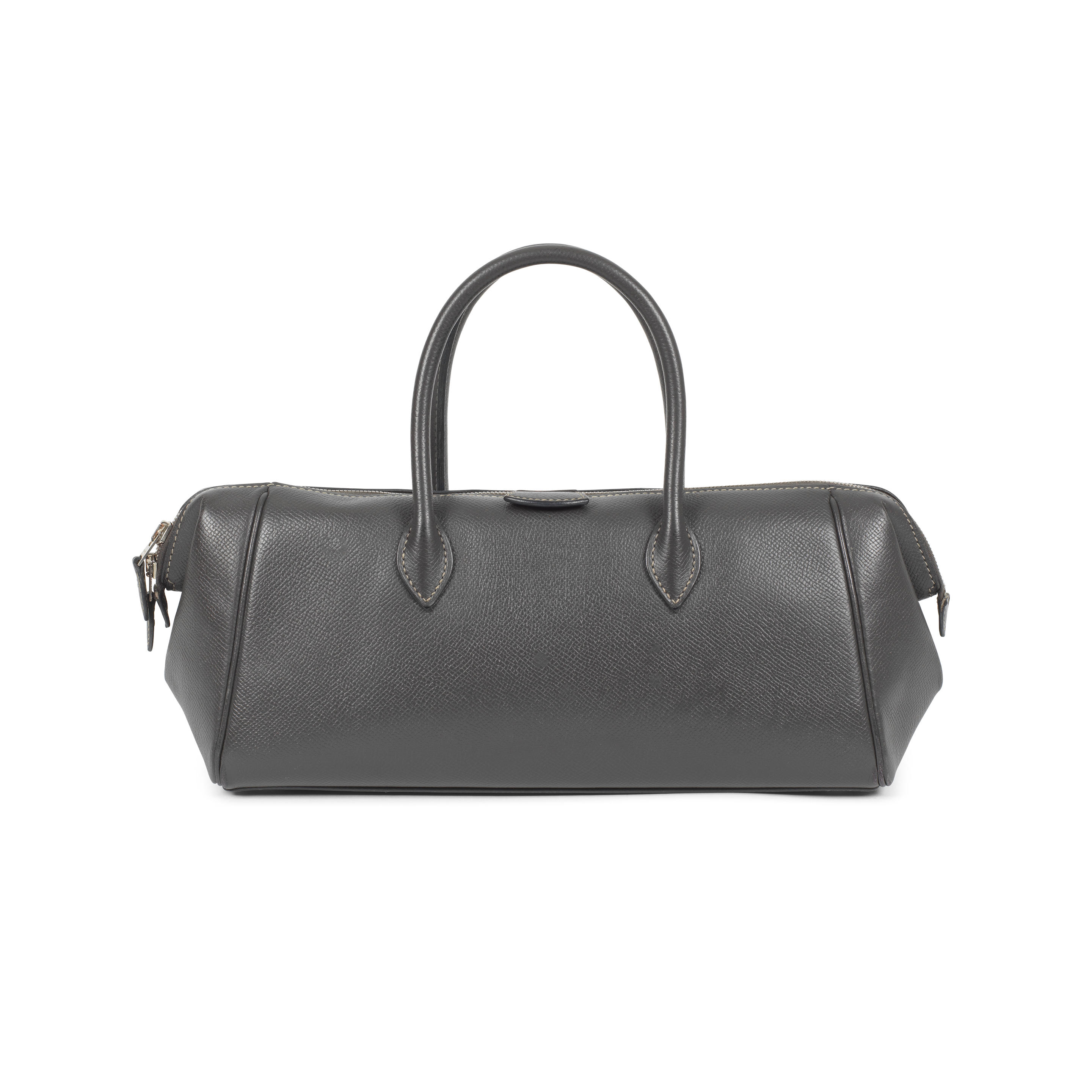 Hermès: a Graphite Epsom Leather Paris-Bombay 28 Bag