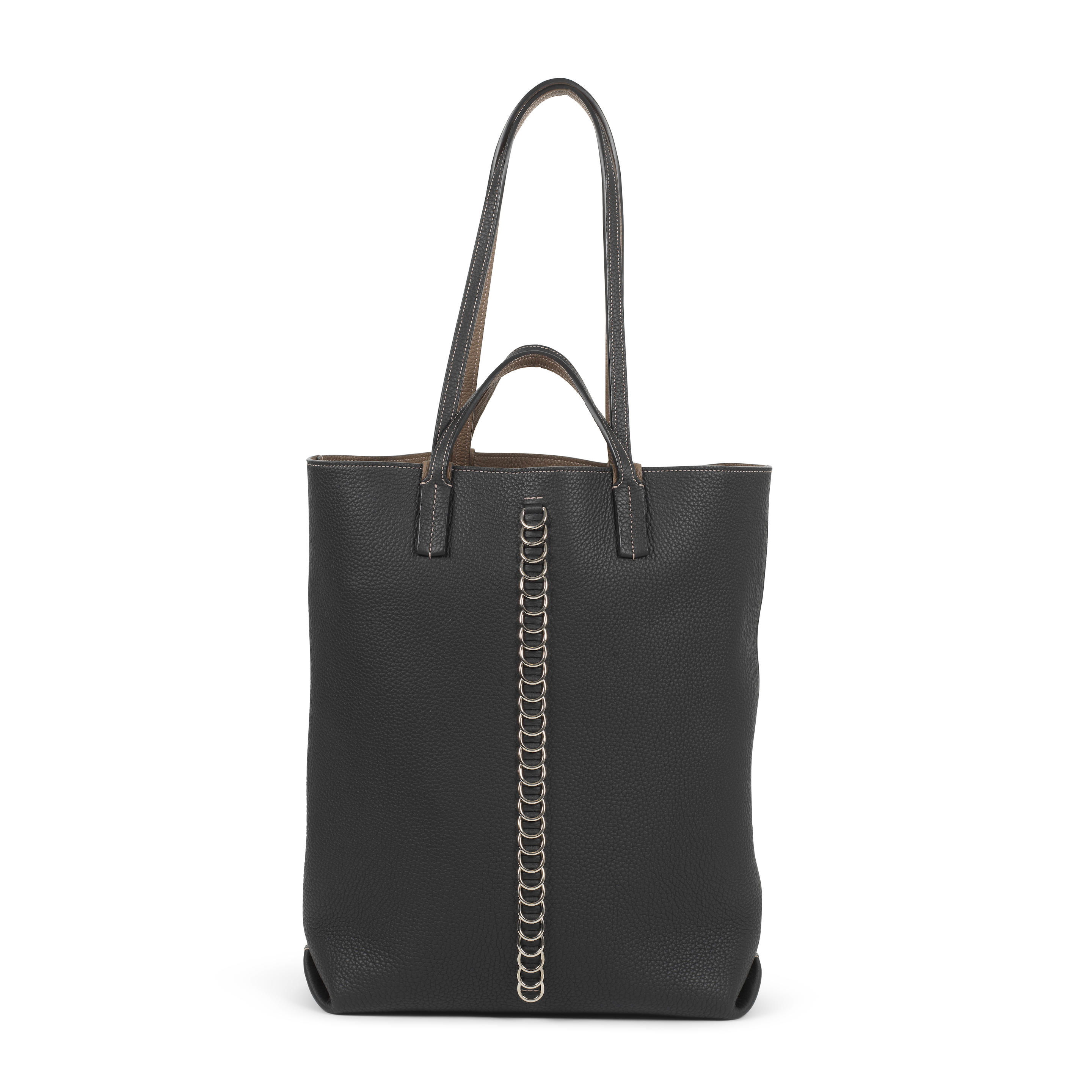 Moynat: an Etoupe and Graphite Reversible Quattro Tote