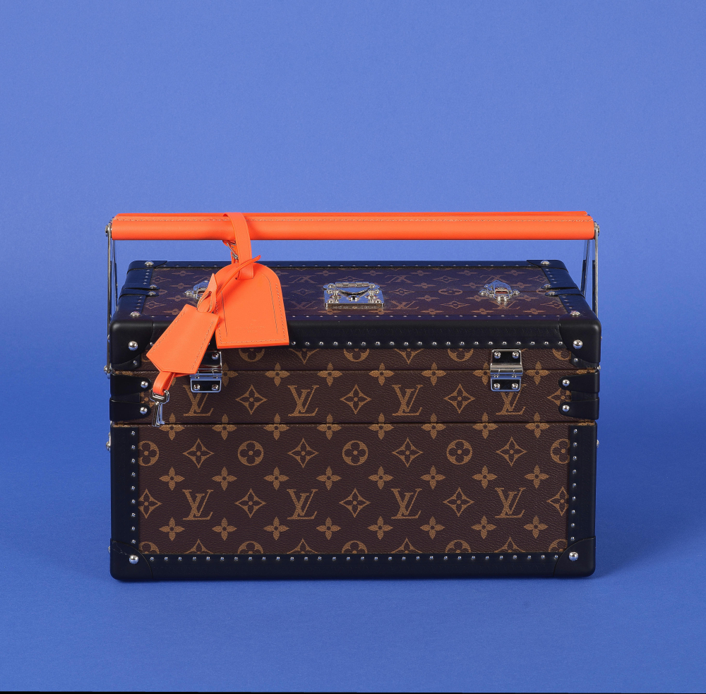 Louis VUITTON, Piece Unique, Défilé Homme Printemps/Eté 20023. Sac "Malle à outils" 37 cm en toile monogram. 