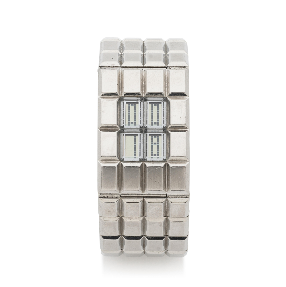 Chanel. A stainless steel quartz bracelet watch