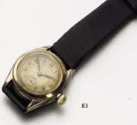 Rolex. A 9ct gold wristwatch