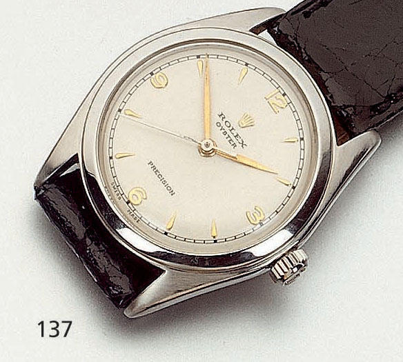 Rolex. A stainless steel centre seconds wristwatch