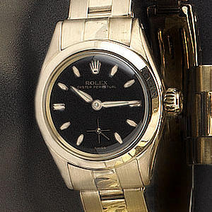 Rolex. A fine 18ct pink gold bracelet watch