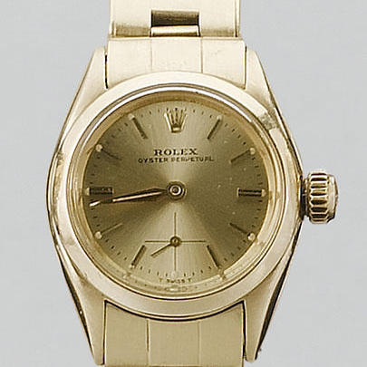Rolex. A lady's gold plated wristwatch