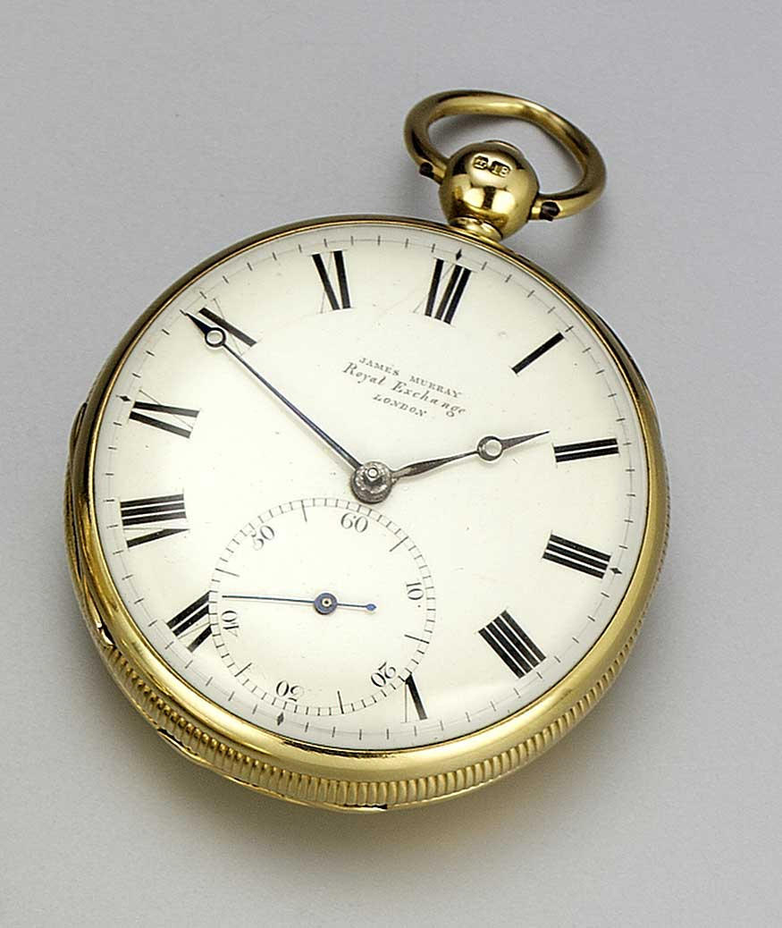 An early 19th century 18ct gold open faced pocket watch