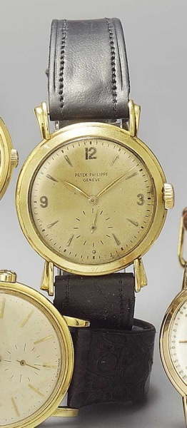 Patek Philippe. A rare 18ct gold fancy lug wristwatch