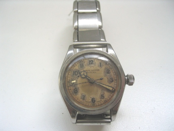 Rolex. A stainless steel gents bracelet watch