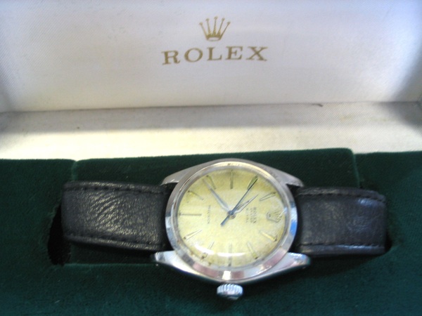 Rolex. A gents stainless steel bracelet watch