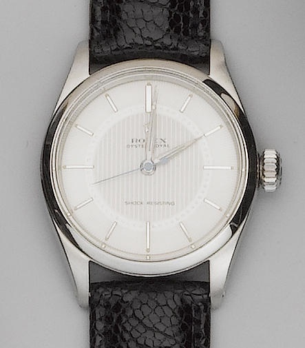 Rolex. A stainless steel centre seconds wristwatch