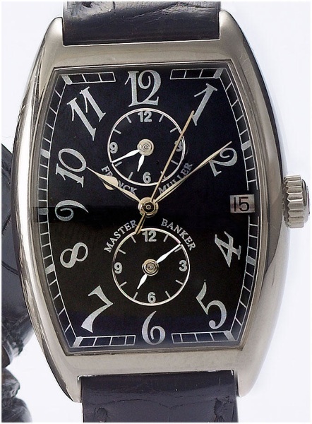 Frank Muller. A fine 18ct white gold automatic black dial wristwatch