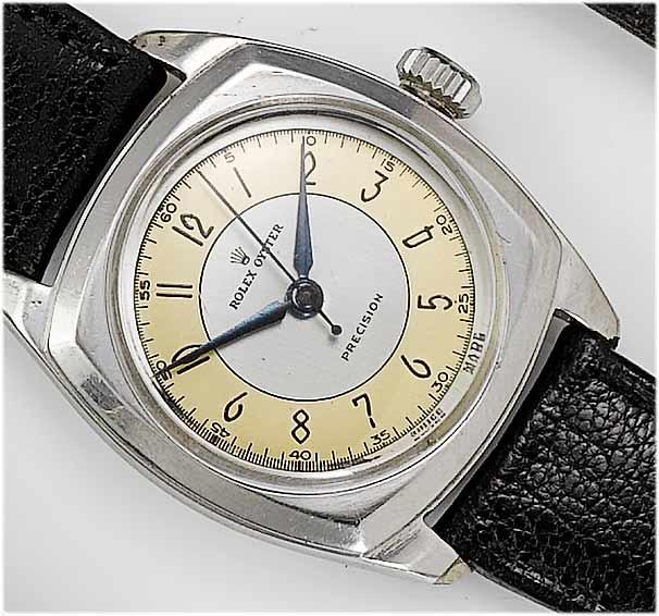 Rolex. A gents stainless steel centre seconds wristwatch