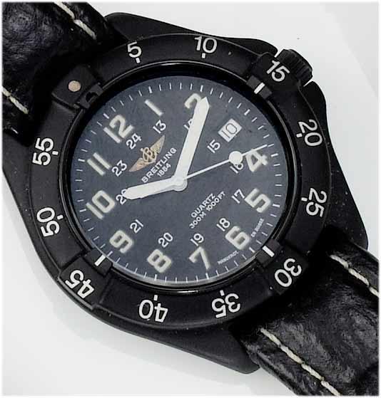 Breitling. A gents centre seconds calendar wristwatch