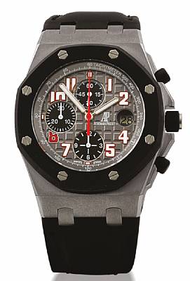 Audemars Piguet. A fine and very rare tantalum automatic limited edition wristwatch with chronograph and calendar functions