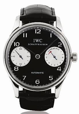 IWC. A rare stainless steel limited edition 7 days power reserve automatic wristwatch