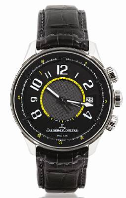 Jaeger-LeCoultre. A fine and rare limited edition platinum automatic wristwatch with alarm and date