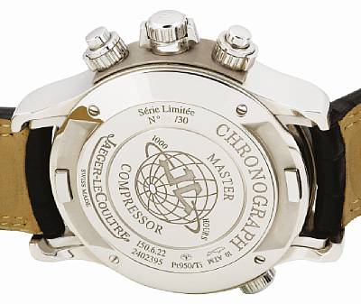 Jaeger LeCoultre. A rare and fine platinum automatic limited edition chronograph with world time, day and night indication wristwatch