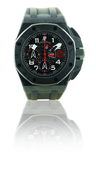 Audemars Piguet. A very rare and fine forged carbon limited edition wristwatch with chronograph flyback and Regatta countdown