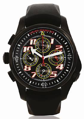 Girard Perregaux. A rare stainless steel PVD limited edition automatic wristwatch with chronograph and date