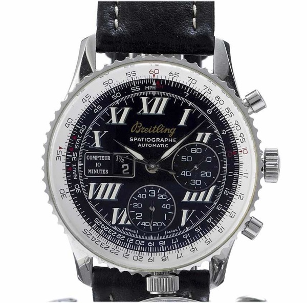 Breitling. A special edition stainless steel automatic chronograph wristwatch