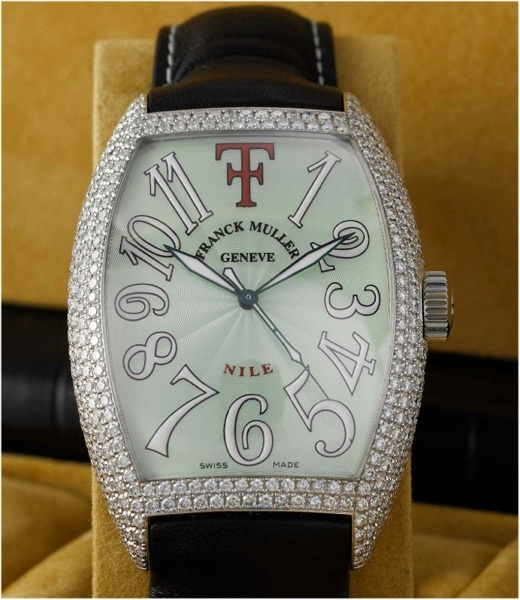 Franck Muller. A fine and rare 18ct white gold and diamond set limited edition wristwatch made especially for Theo Fennell