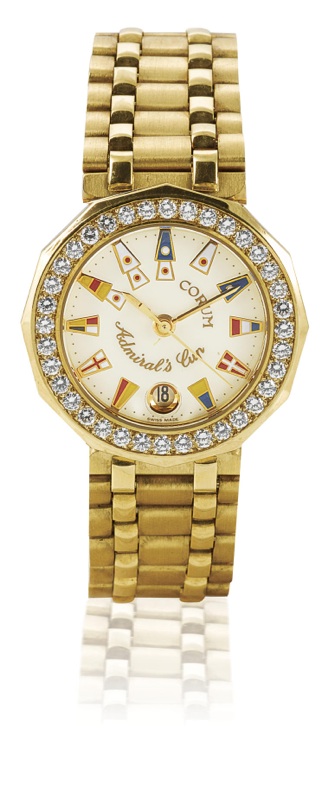 Corum. A fine 18ct gold quartz ladies