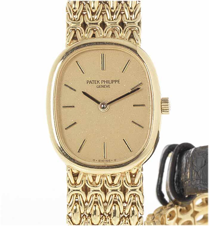 Patek Philippe. A fine lady's 18ct gold bracelet watch