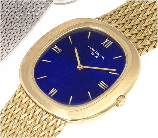 Patek Philippe. A fine 18ct gold automatic bracelet watch
