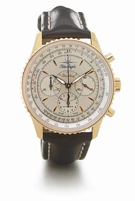 Breitling. An 18k gold limited-edition self-winding chronograph wristwatch