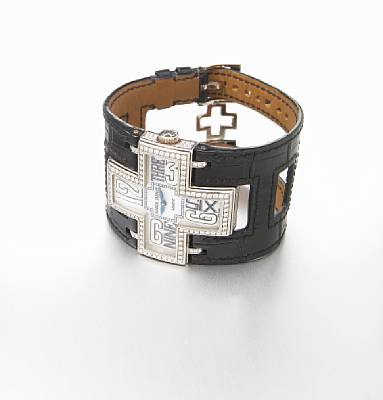 Roger Dubuis. A limited edition 18k white gold and diamond set quartz wristwatch