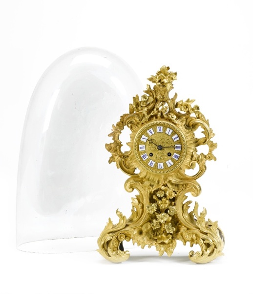 A mid 19th century French ormolu mantel clock