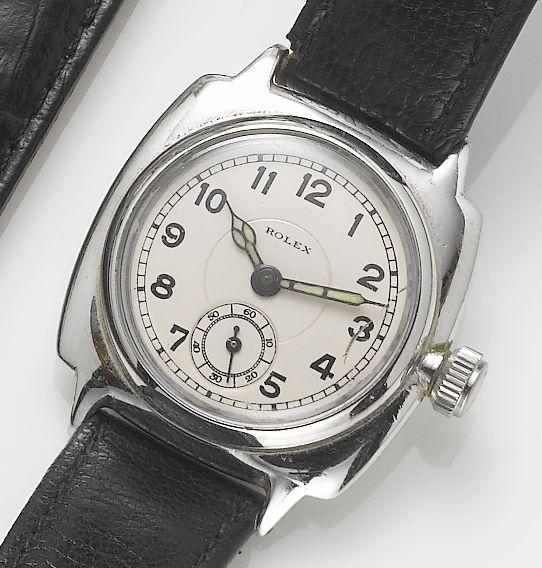 Rolex. A rare stainless steel wristwatch