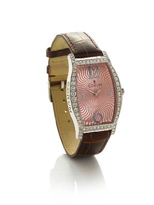 Corum. A fine lady's 18k white gold diamond set wristwatch