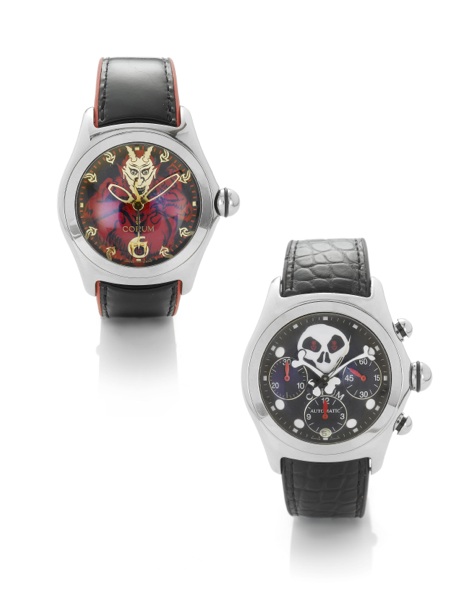 Corum. A fine and rare limited edition stainless steel automatic calendar chronograph wristwatch