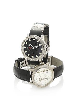 Ulysse Nardin. A fine stainless steel automatic perpetual calendar wristwatch together with fitted presentation box and papers