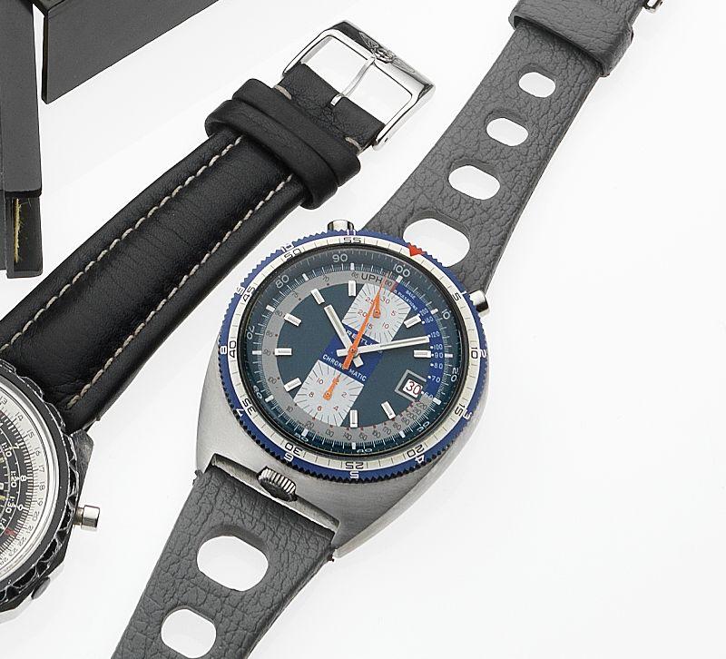 Breitling. A stainless steel automatic chronograph wristwatch