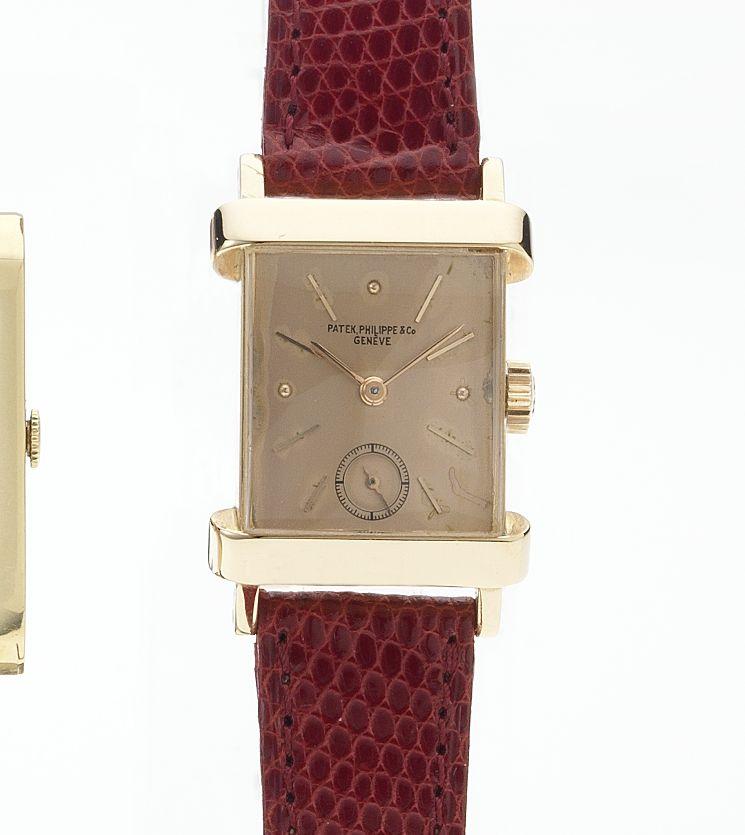 Patek Philippe. A fine and rare 18ct rose gold wristwatch