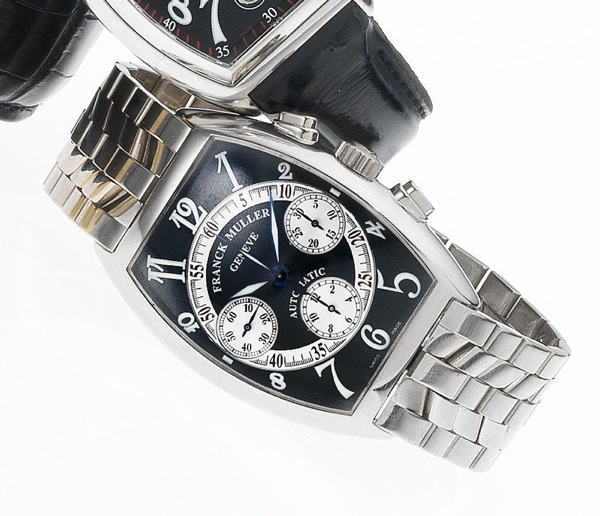 Franck Muller. A fine 18ct white gold automatic chronograph bracelet watch