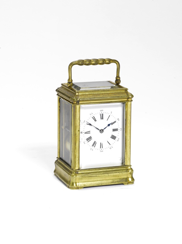 A late 19th Century French gorge cased carriage clock by Henri Jacot