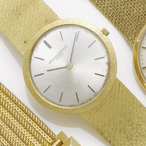 Vacheron & Constantin. An 18ct gold bracelet watch