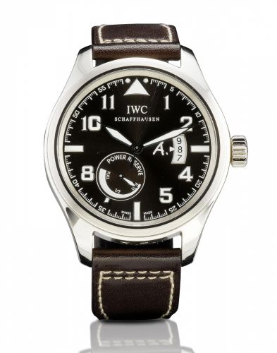 IWC. A fine and rare 18ct white gold limited edition automatic wristwatch with calendar and power reserve