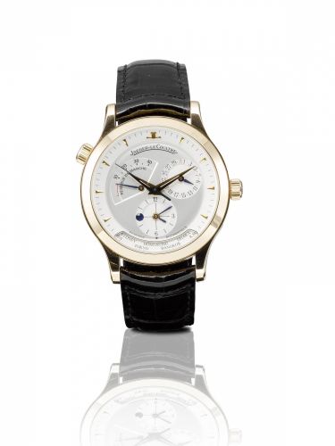 Jaeger-LeCoultre. A fine 18ct pink gold automatic power reserve calendar with world time wristwatch