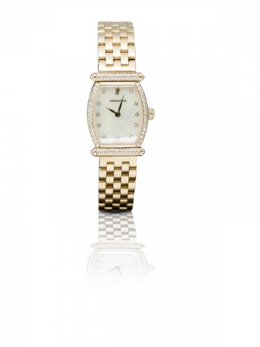 Audemars Piguet. A fine 18ct rose gold and diamond manual wind ladies wristwatch