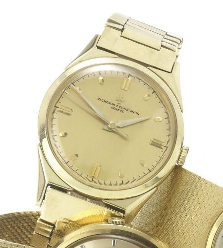 Vacheron & Constantin. A fine 18ct gold centre seconds bracelet watch