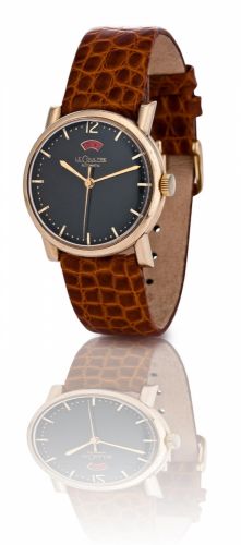 LeCoultre. A fine 10ct gold filled bumper automatic power reserve wristwatch