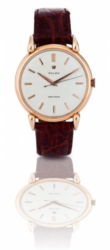 Rolex. A fine 18ct gold manual wind wristwatch