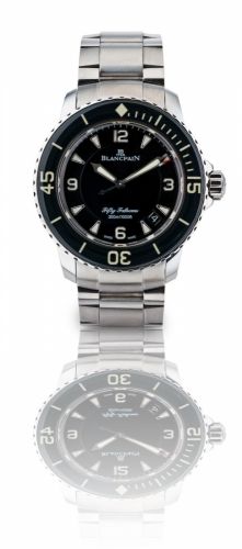 Blancpain. A fine stainless steel automatic calendar divers wristwatch