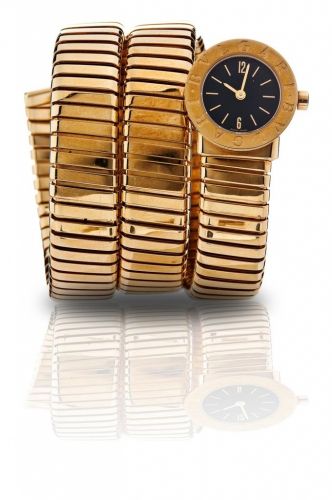 Bvlgari. A fine 18ct gold ladies wristwatch