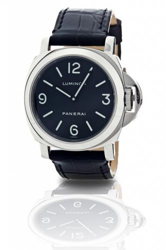 Officine Panerai. A fine and rare stainless steel manual wind limited edition wristwatch
