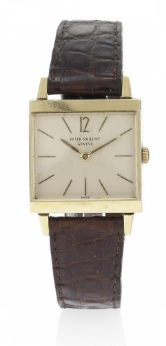 Patek Philippe. An 18ct gold wristwatch together with Extract from Archives